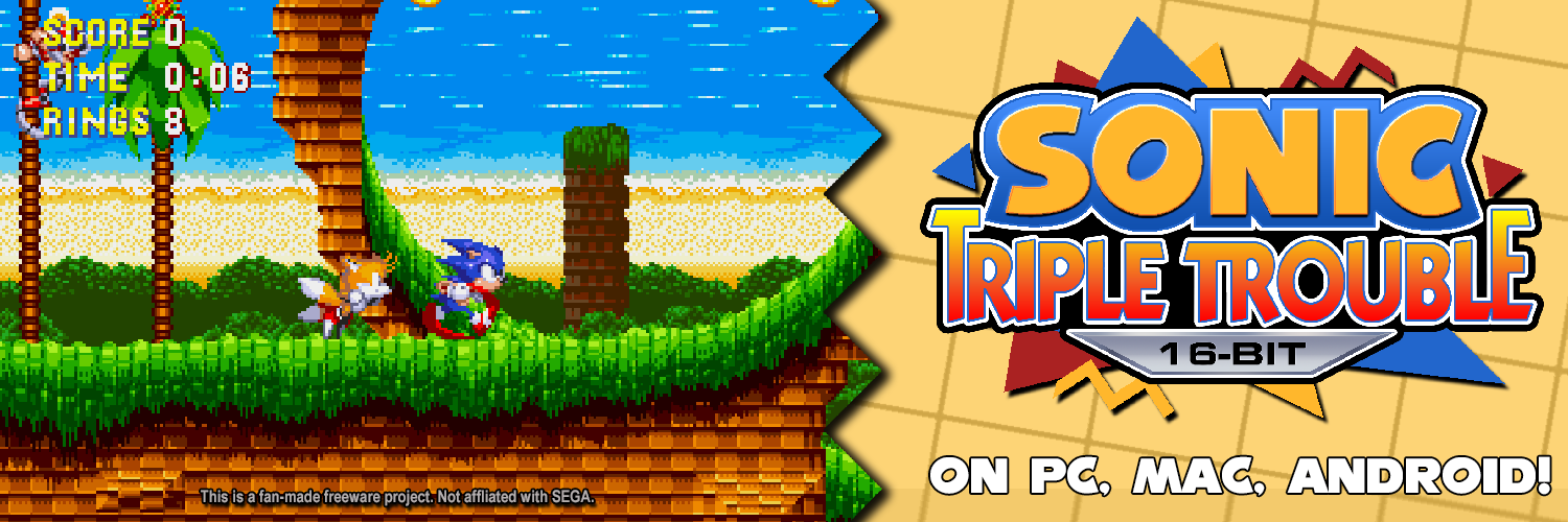 🟡Noah N Copeland🟡made Sonic Triple Trouble 16bit Profile Banner