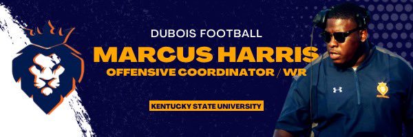 Coach Marcus Harris's banner
