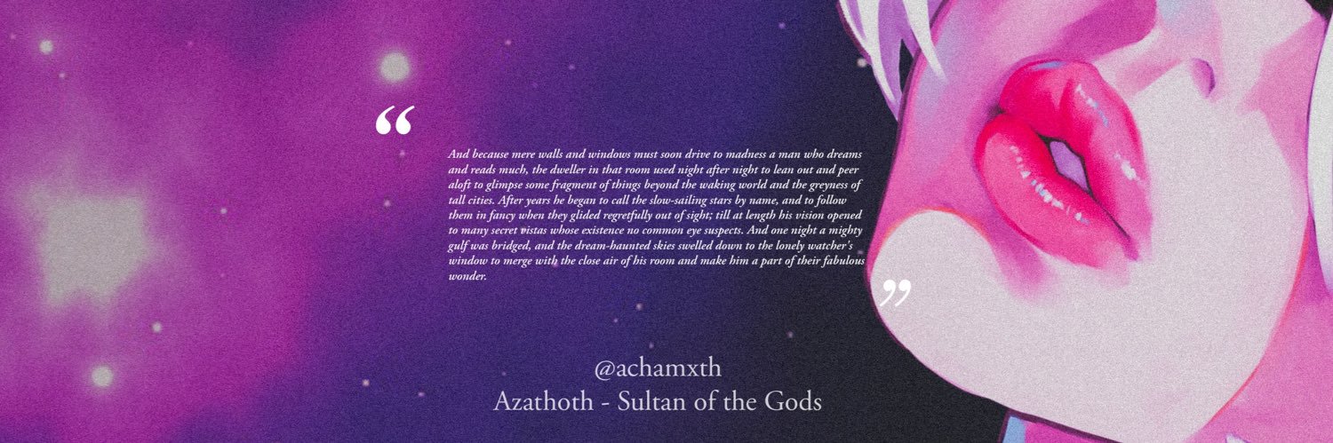 achamxth's profile banner image