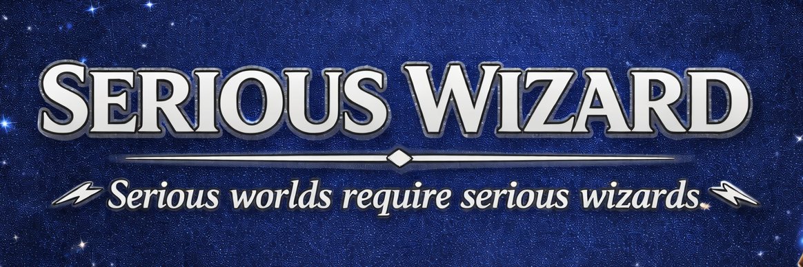 The Serious Wizard banner