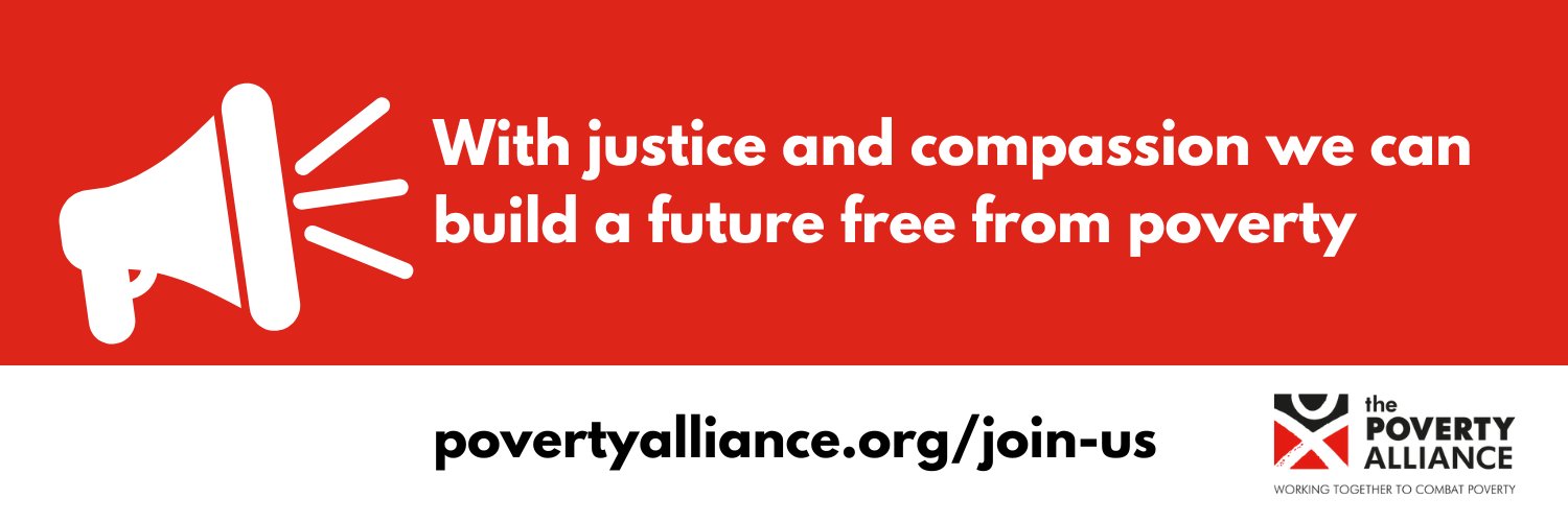 The Poverty Alliance's banner