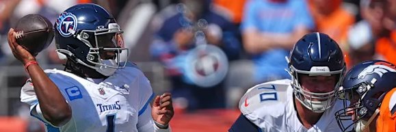 Titans NEVER CHANGE. 1980s offense FOREVER. banner