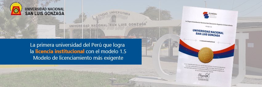 Universidad Nacional San Luis Gonzaga banner
