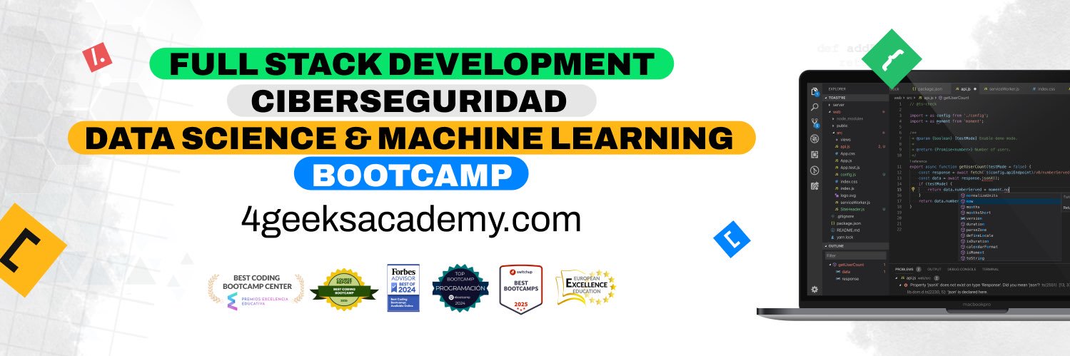 4Geeks Academy🇺🇸 banner