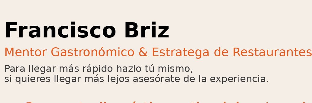 Francisco Briz ™ banner