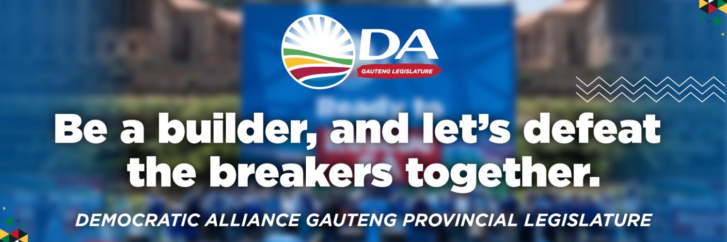 Democratic Alliance Gauteng Legislature's banner
