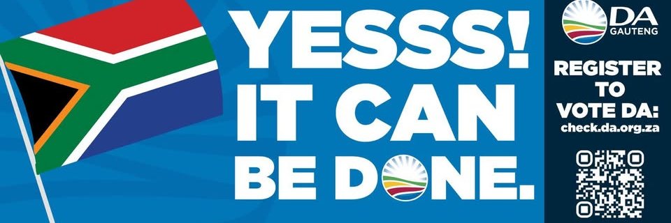 Democratic Alliance Gauteng Legislature banner