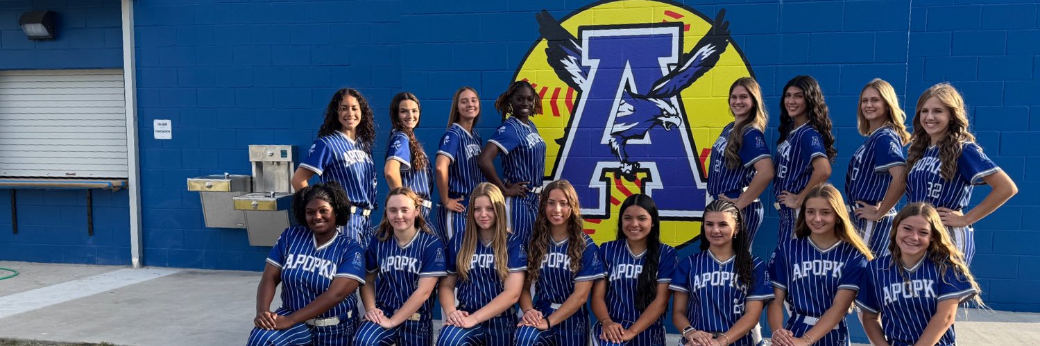 Apopka HS Blue Darter Softball banner