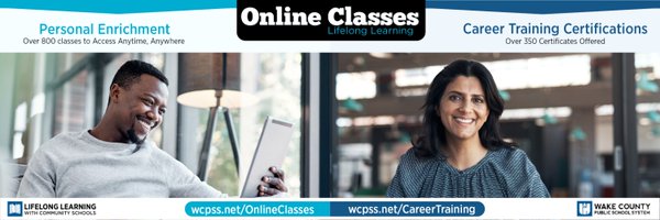 Online Classes: WCPSS Profile Banner