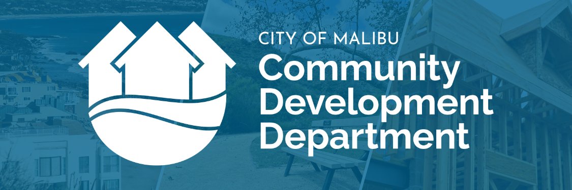 City of Malibu Community Development Department banner
