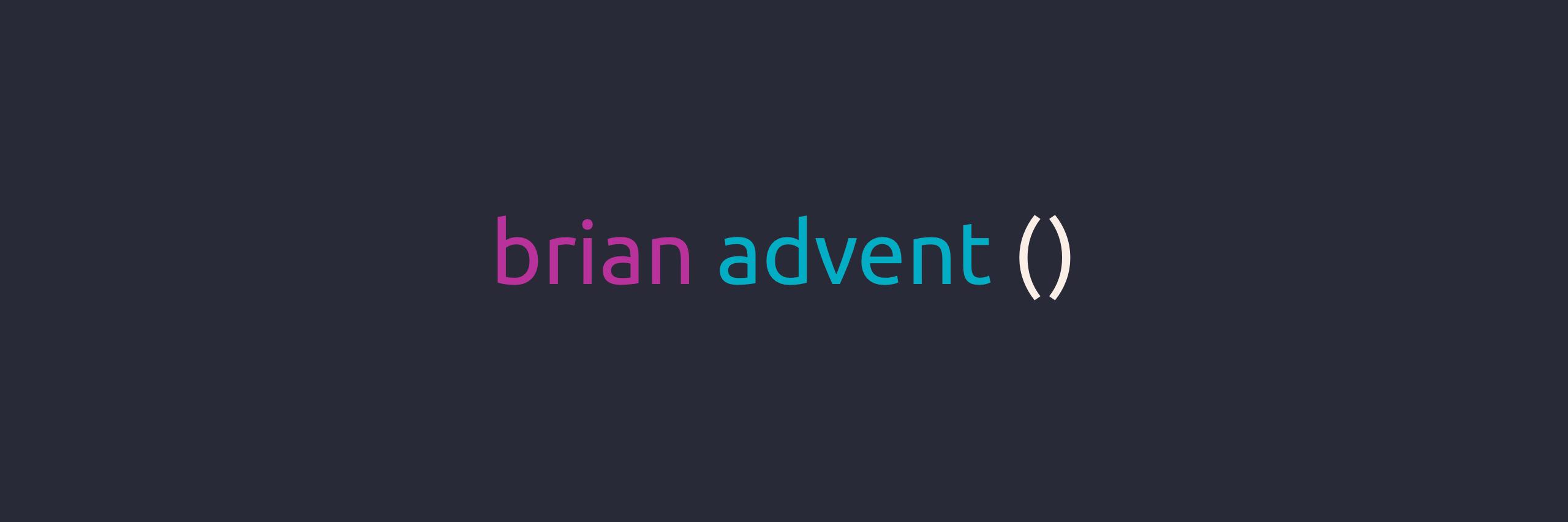 brianadventcode's profile banner image