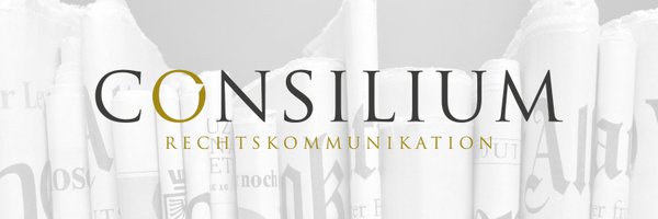 CONSILIUM Rechtskommunikation Profile Banner