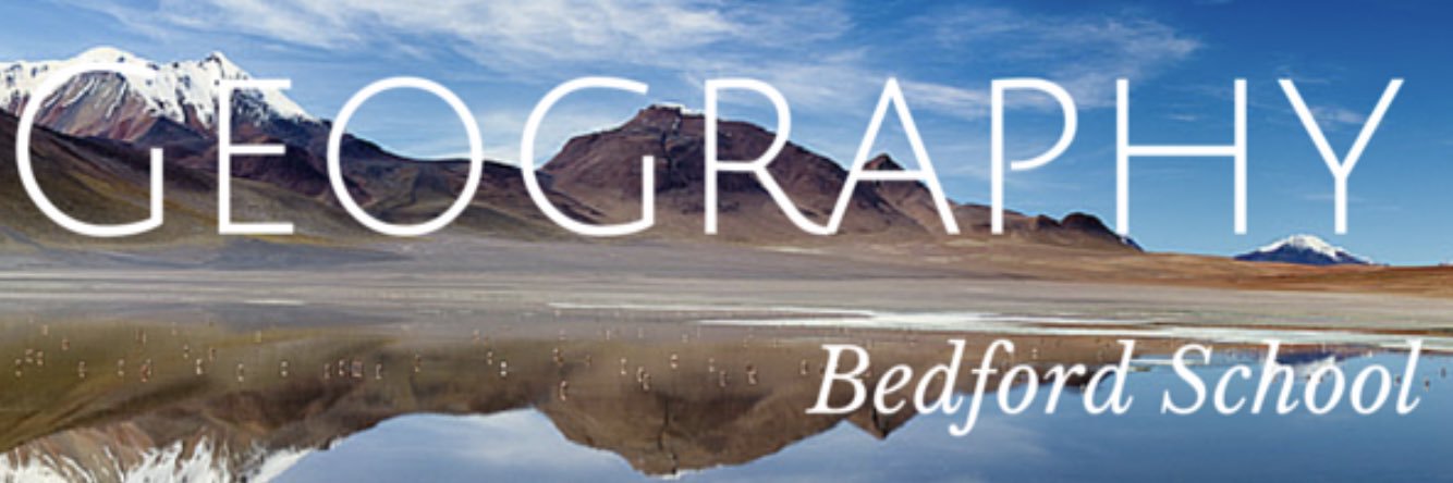 Bedford School Geography banner
