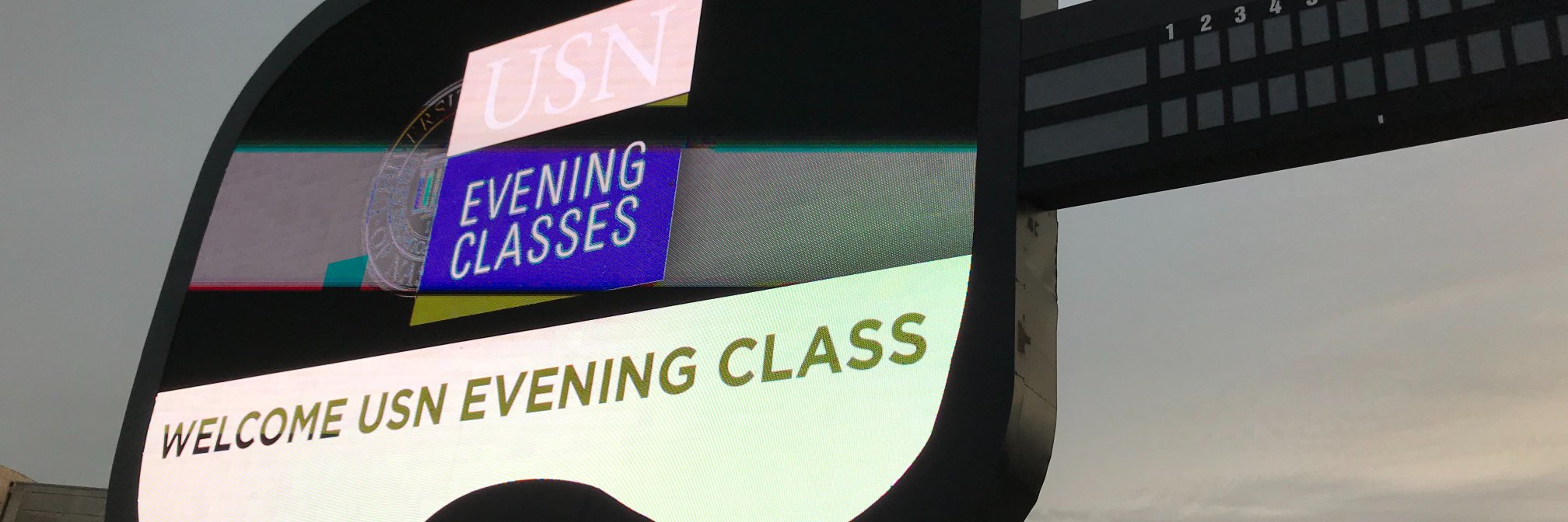USN Evening Classes banner