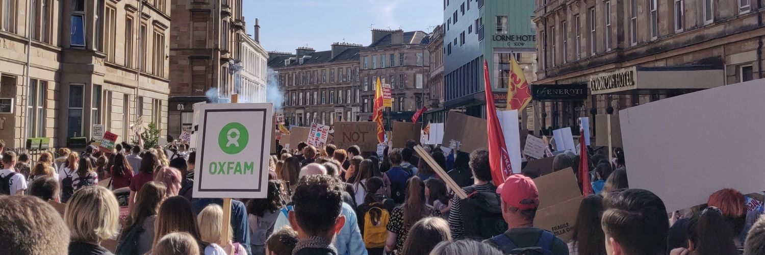 Oxfam Scotland's banner