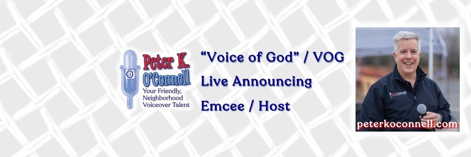 PETER K. O'CONNELL 🎙 SOURCE CONNECT V.O. banner