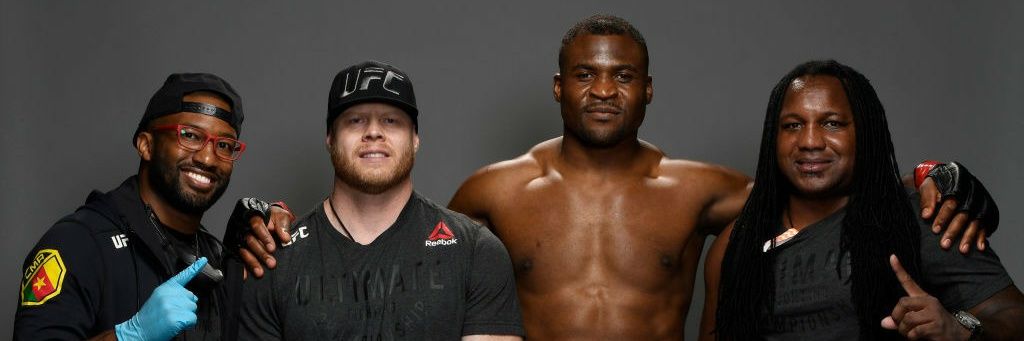 Francis Ngannou's banner