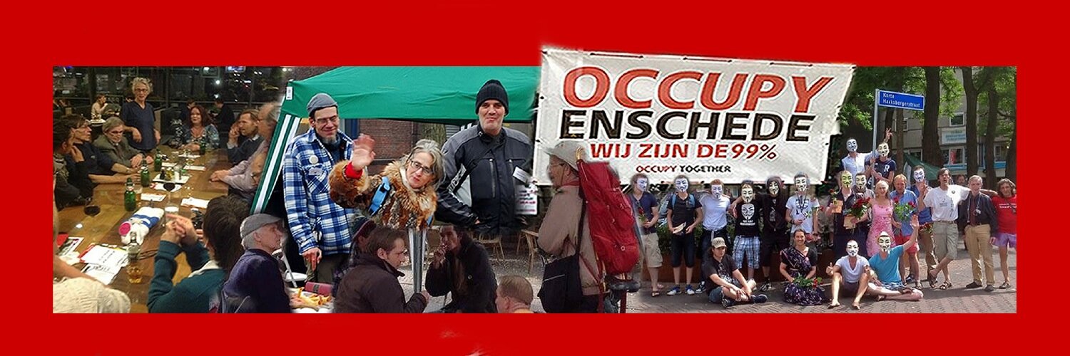 Occupy Enschede banner