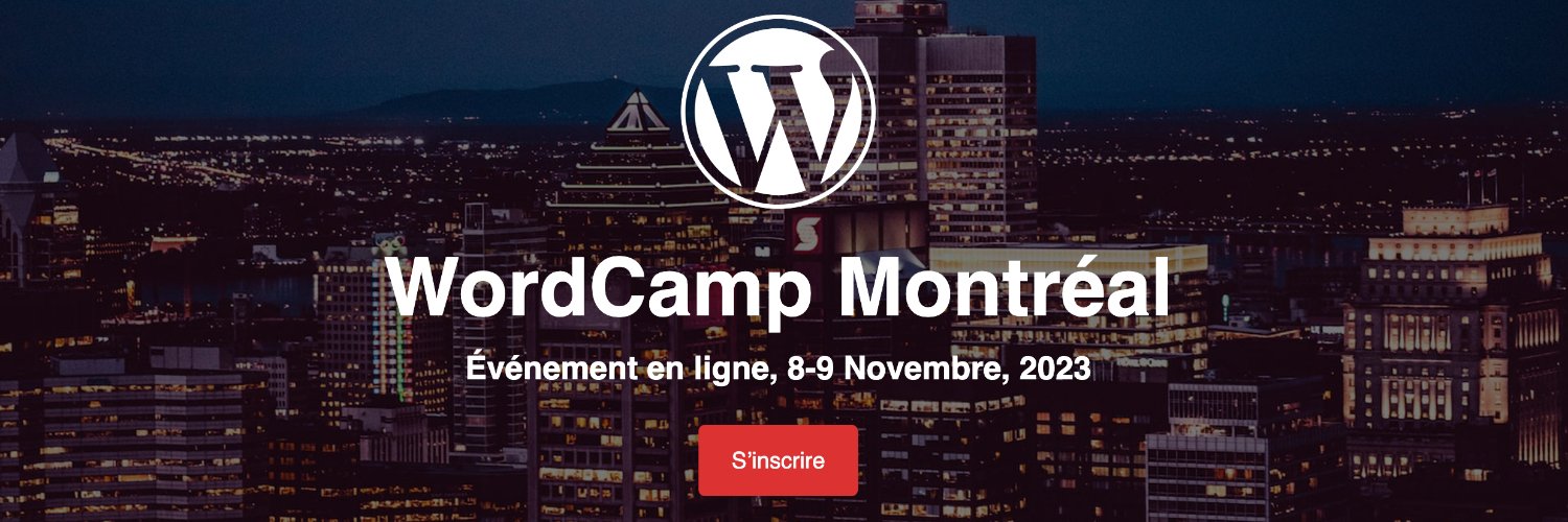 WordCamp Montreal banner