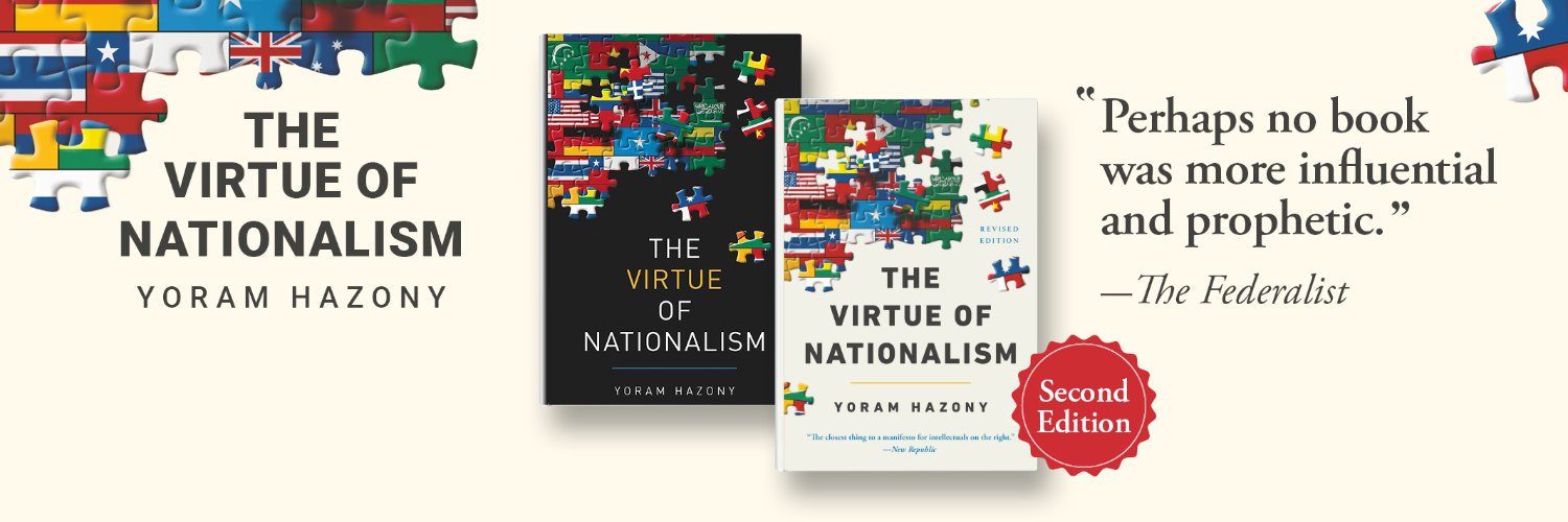 Yoram Hazony's banner