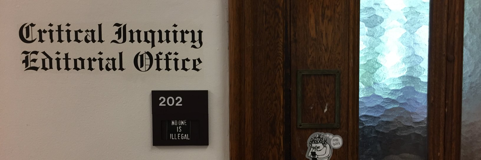 Critical Inquiry's banner
