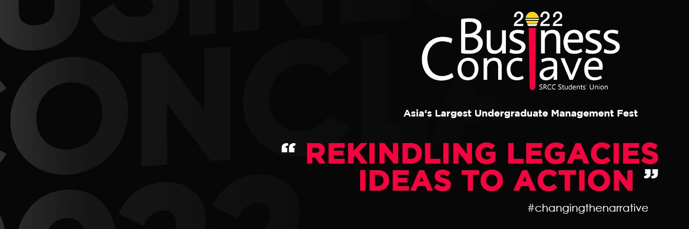SRCC Business Conclave banner