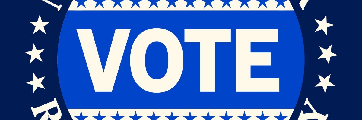 VOTE. STAY ENGAGED. banner