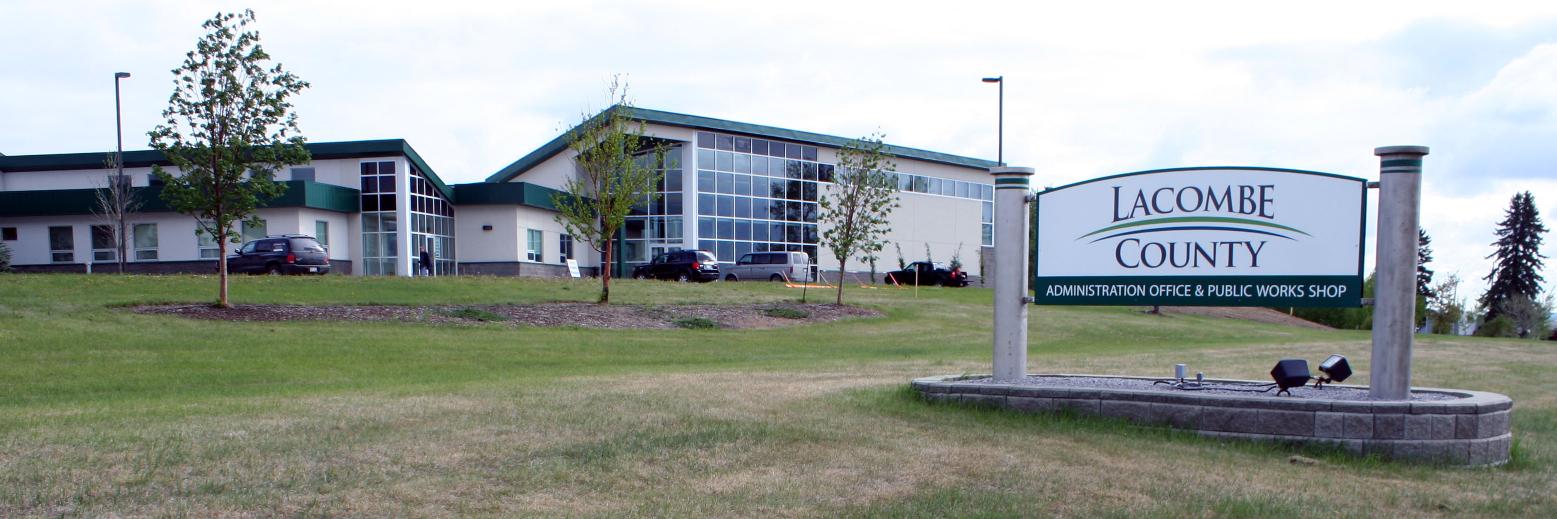 Lacombe County banner