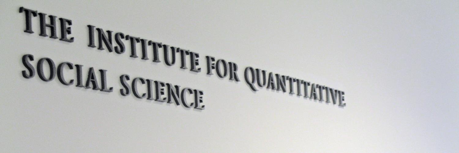Harvard Institute for Quantitative Social Science banner