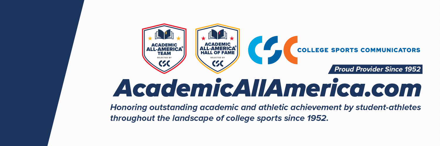 Academic All-America®, selected by CSC banner