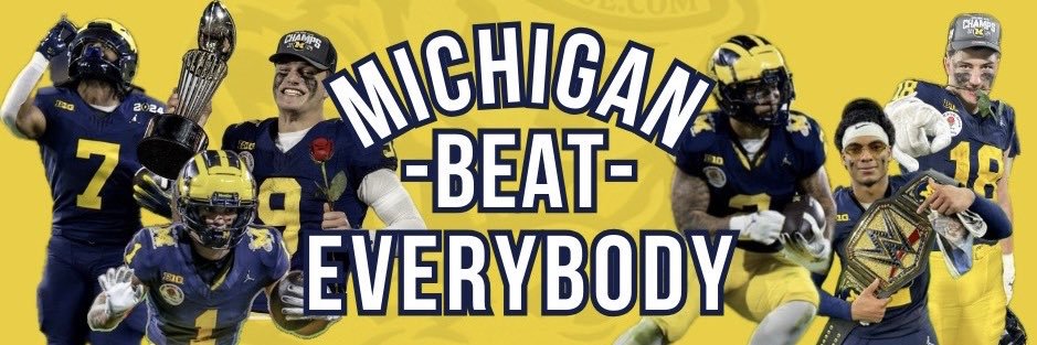 Michigan Football on UMGoBlue banner
