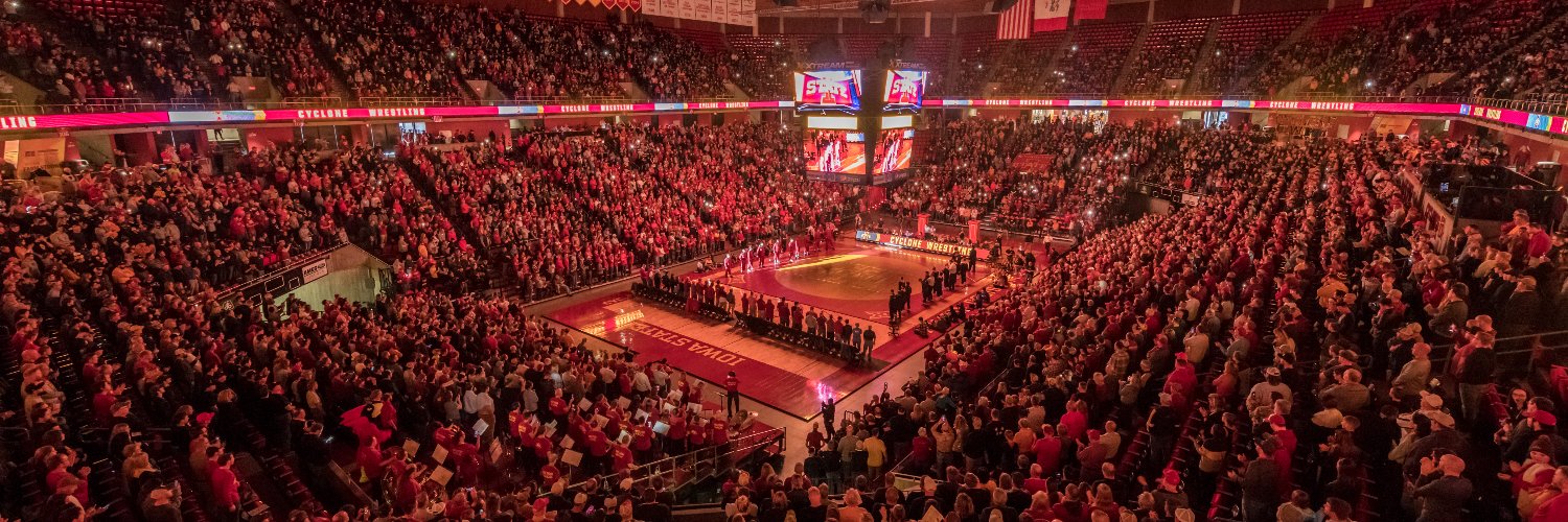 Iowa State Wrestling's banner