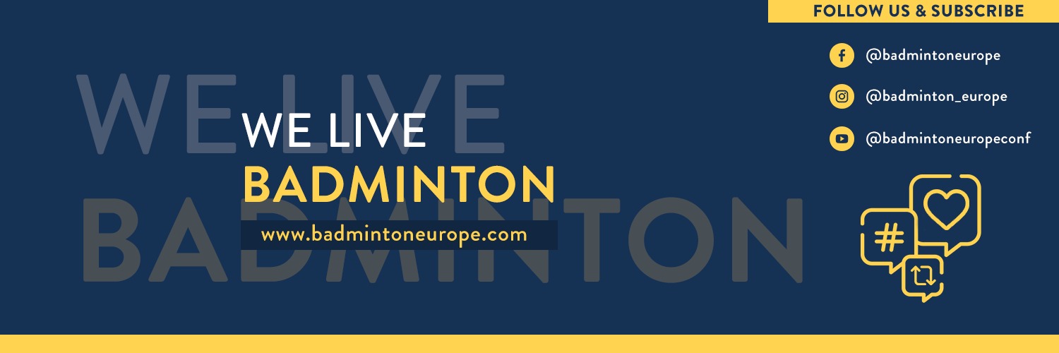 Badminton Europe banner