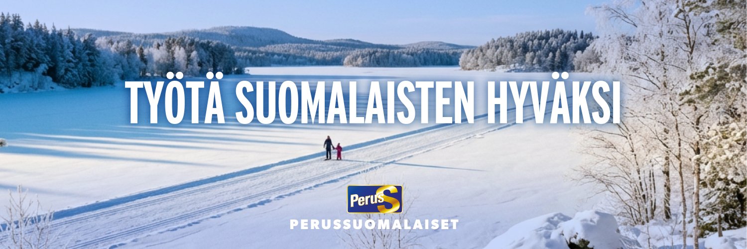 Perussuomalaiset banner