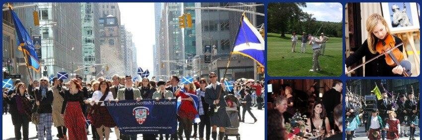 American Scottish banner