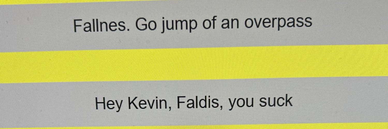 Kevin Falness banner