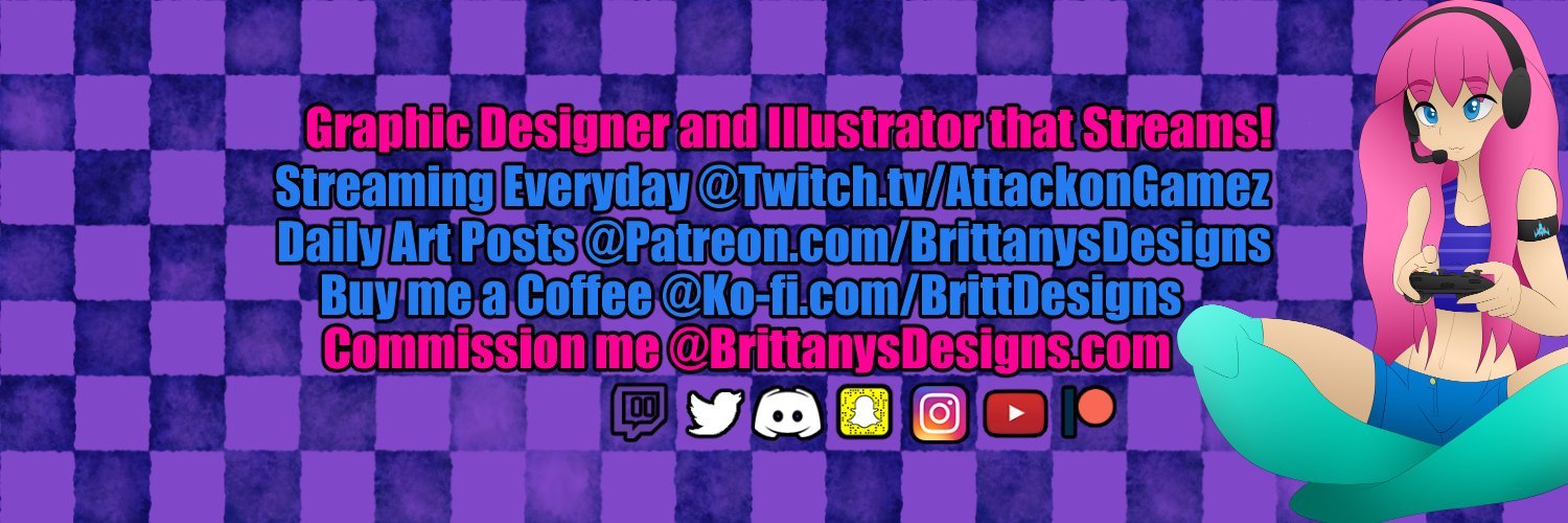 Britt 바릿🌸 Ko-fi Commissions Open banner