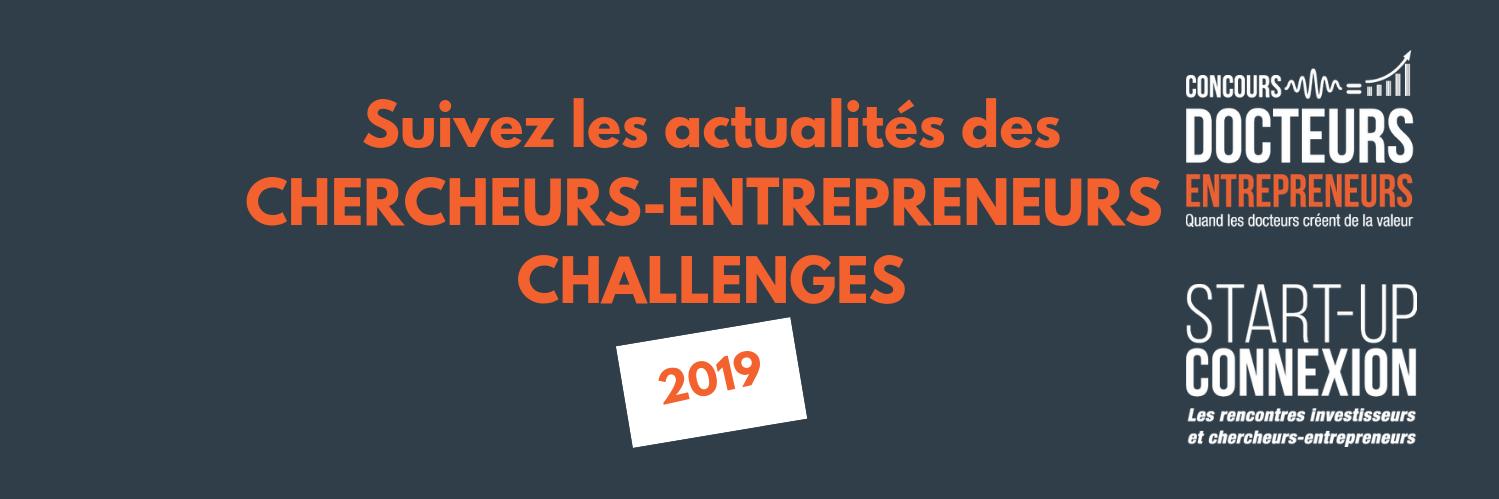 Chercheurs-Entrepreneurs Challenges banner