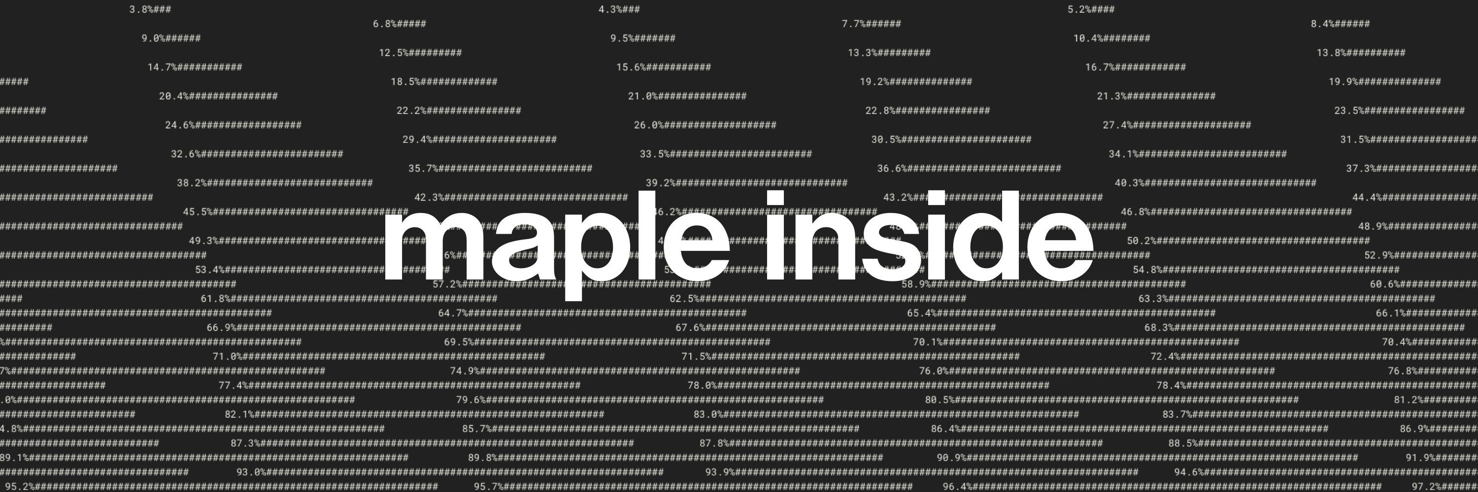 Maple Inside banner