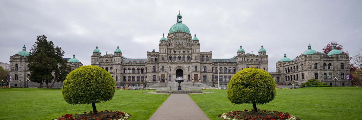 BC Legislature's banner