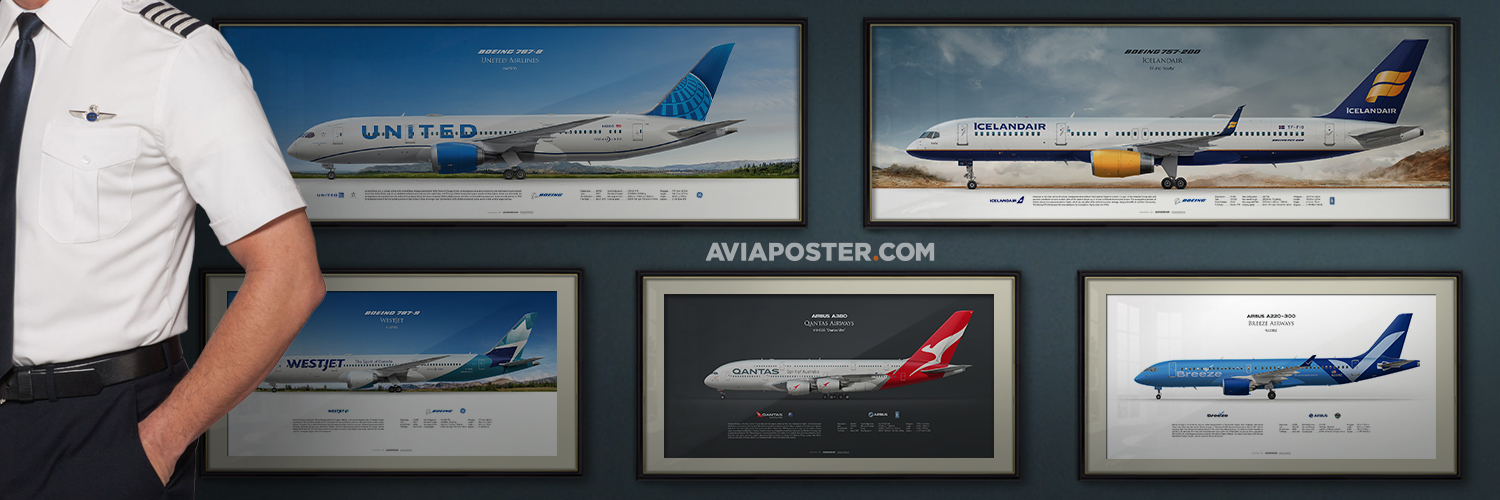 Aviaposter - Airliner Profile Scenic Posters banner