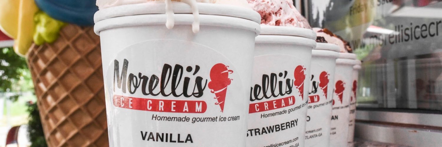 Morelli's gourmet Ice Cream banner