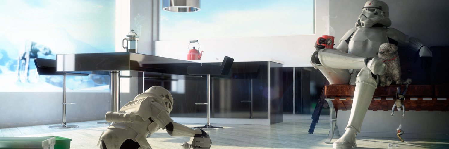 Farbror Gråblå banner