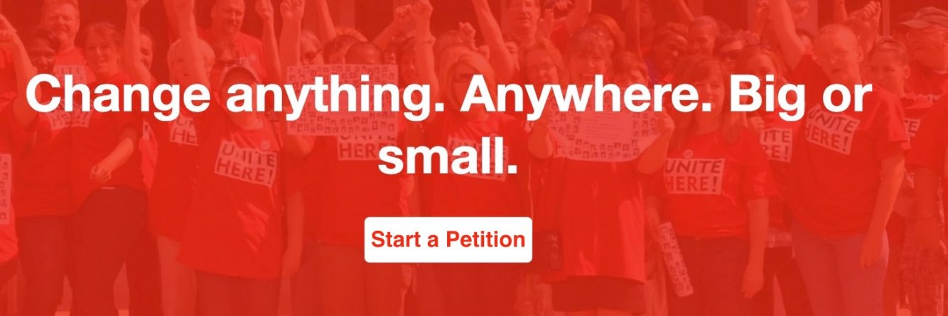 Change.org Australia banner