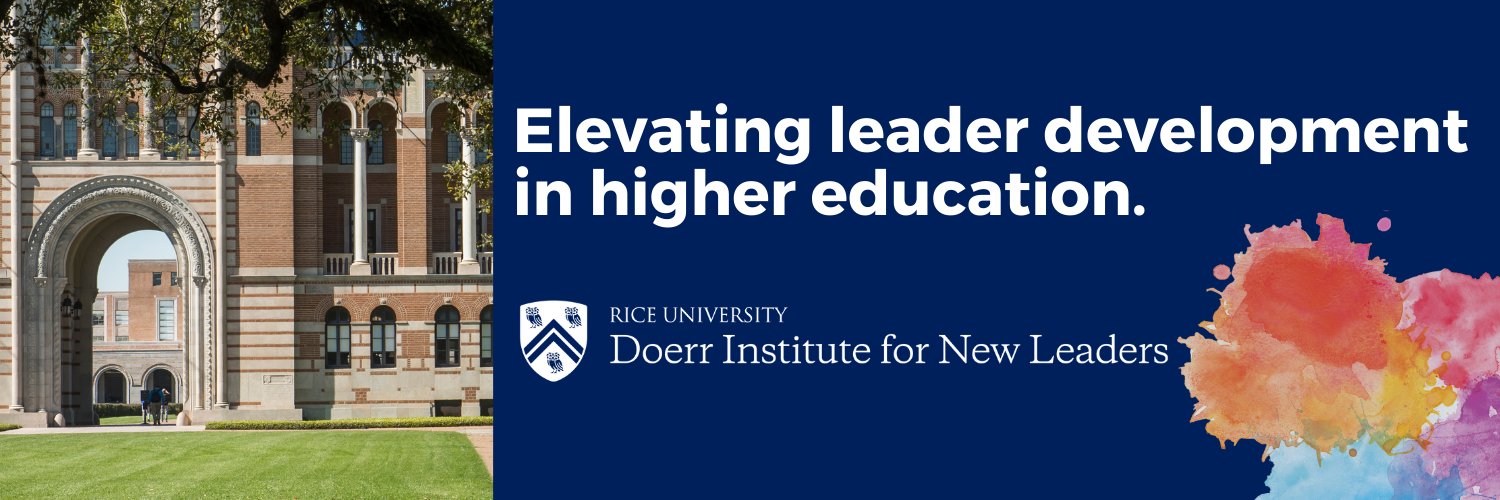 Rice University's Doerr Institute for New Leaders banner
