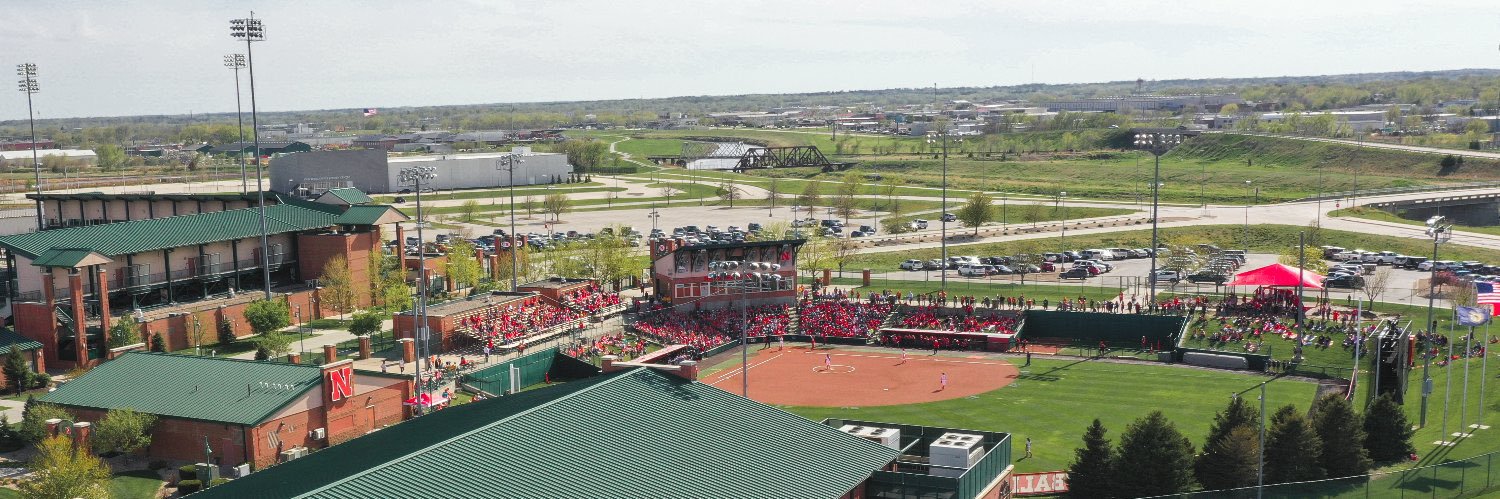 Nebraska Softball's banner