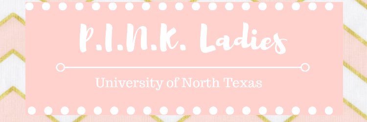 UNT P.I.N.K. Ladies banner
