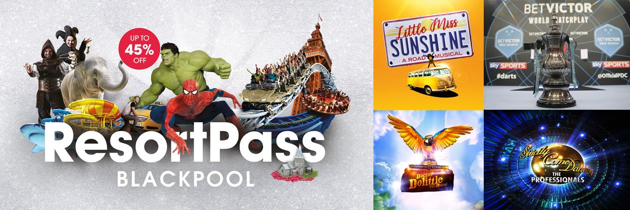 Shows in Blackpool banner