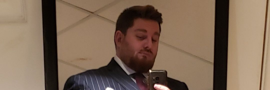 Suited Papa Bear banner