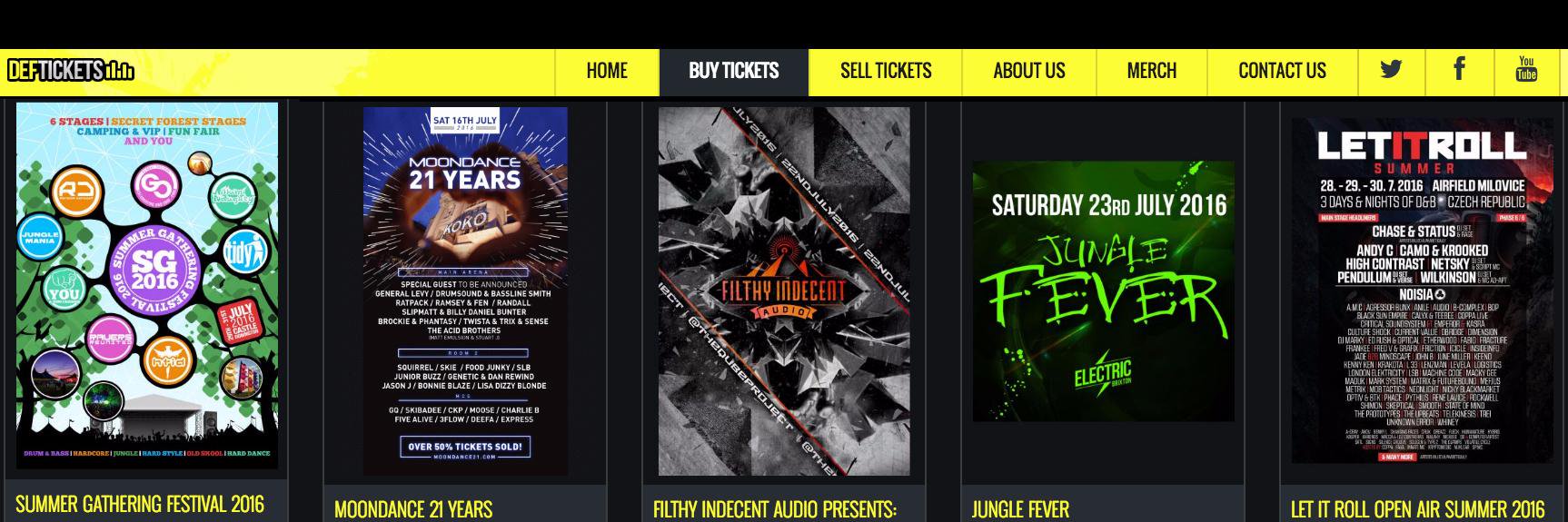 Deftickets.co.uk banner